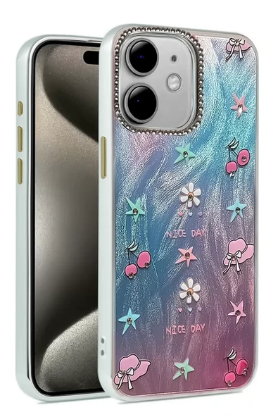Newface Apple iPhone 11 Kılıf Blade Aynalı Desenli Kapak - Desen 4 ürün görseli 1
