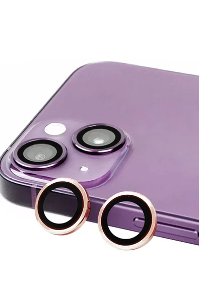 Newface Apple iPhone 15 Raze Metal Kamera Lens - Pembe ürün görseli 1