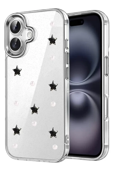 Newface Apple iPhone 16 Plus Fiyonk Desenli Kapak - Desen 7 ürün görseli 1