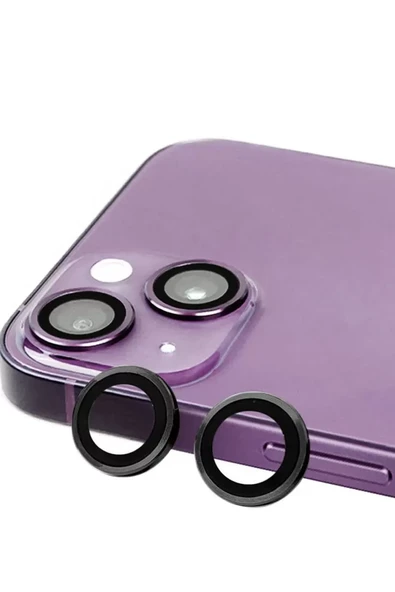 Newface Apple iPhone 15 Raze Metal Kamera Lens - Siyah ürün görseli 1
