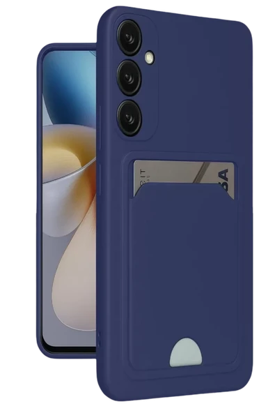 Newface Samsung Galaxy A16 5G Kılıf Kelvin Kartvizitli Silikon - Lacivert ürün görseli 1
