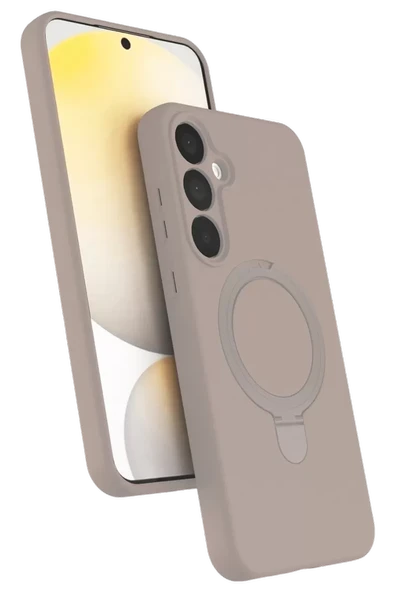 Newface Samsung Galaxy A25 5G Regal Magsafe Standlı Kapak - Çöl Titanyum ürün görseli 1