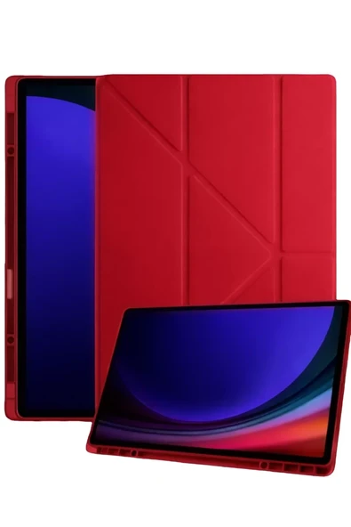 Newface Samsung Galaxy Tab A11 Plus Kalemlikli Mars Tablet Kılıfı - Kırmızı ürün görseli 1