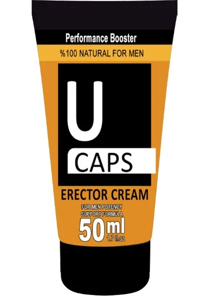 U CAPS CREAM ERKEK PERFORMANS 50ML - Resim 2