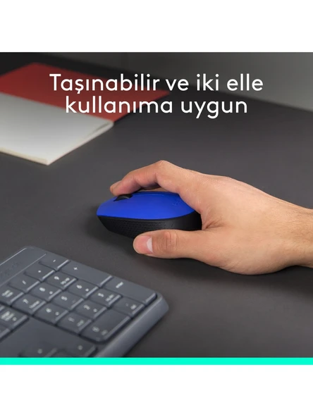 Logitech M171 910-004640 Mavi Optik Kablosuz Mouse - Resim 4
