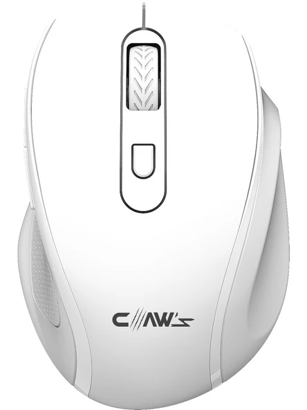 Claws Genius v2 Beyaz Ergonomik Optik Kablosuz Mouse ürün görseli 1