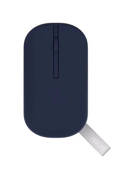 Asus Marshmallow MD100 Mavi Sessiz Optik Kablosuz Mouse ürün görseli 1