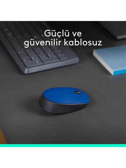 Logitech M171 910-004640 Mavi Optik Kablosuz Mouse - Resim 5