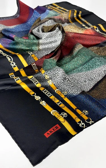 Saf Twill İpek  Eşarp -6592 - Resim 3