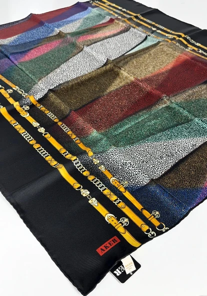 Saf Twill İpek  Eşarp -6592 - Resim 4