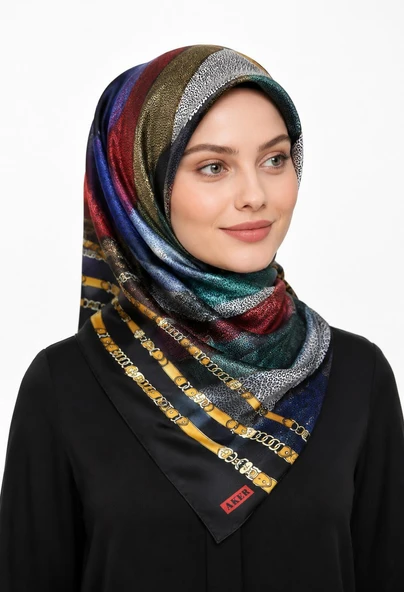 Saf Twill İpek  Eşarp -6592 - Resim 2