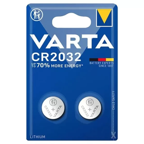 Cr 2032 3 Volt Lityum Pil (2'Li Paket) ürün görseli 1
