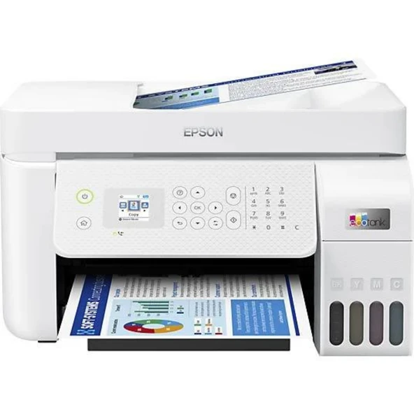 L5296 EPSON  WHITE RENKLI TANK  WIFI ürün görseli 1