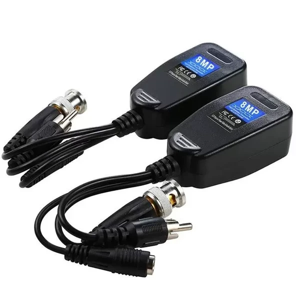 Bnc To Rj45 Video Balun - Power - Audio Konnektör Pm-3899Pva ürün görseli 1