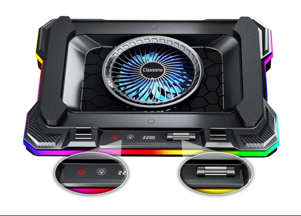 Classone GT100 RGB Fanlı 17.3 Laptop Soğutucu ürün görseli 1