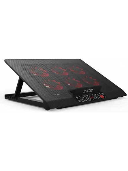 Inca INC-601GMS 6 Led Fanlı USB 2.0 7-17 Laptop Soğutucu ürün görseli 1