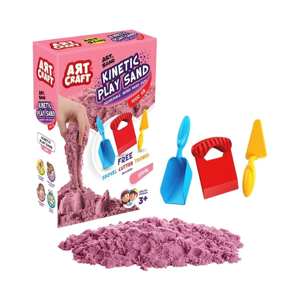 03693 Aksesuarli Pembe Ki̇neti̇k Oyun Kumu 1000 Gr ürün görseli 1