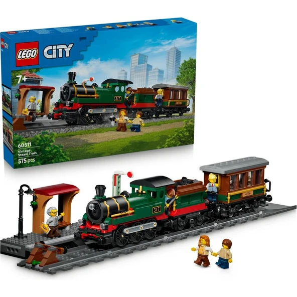 LEGO 60511 City Klasik Buharlı Tren ürün görseli 1