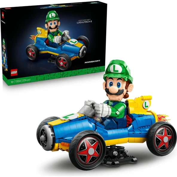 LEGO 72050  Mario Kart™ – Luigi ve Mach 8 ürün görseli 1