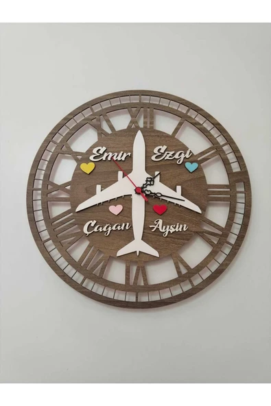Çocuk odası **SALON-ODA-İŞ YERİ kaliteli DUVAR SAATİ ÇOK ŞIK TASARIM (Annelere özel)MRC HEDİYE SEPETİ no:900 ürün görseli 1