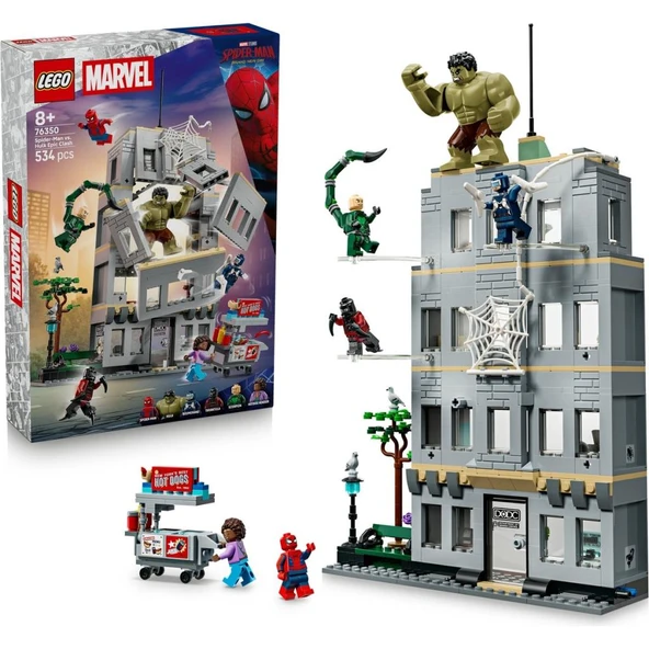 LEGO 76350 Marvel Örümcek Adam ve Hulk’ın Destansı Çarpışması ürün görseli 1