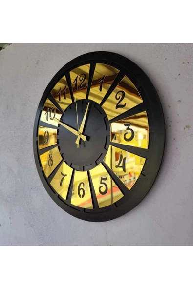 Kuaför ??Güzellik?? Merkezi 6 mdf Kişiye Özel İsim yazılı Duvar Saati MRC HEDİYE SEPETİ no:1129 ürün görseli 1
