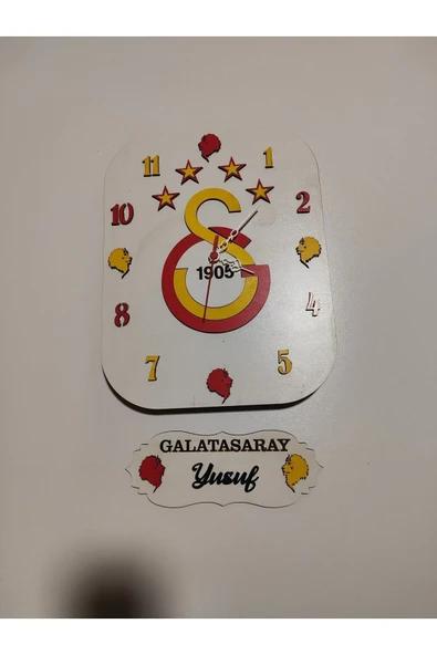 İsim yazılı Taraftar temalı Duvar Saati ürün görseli 1