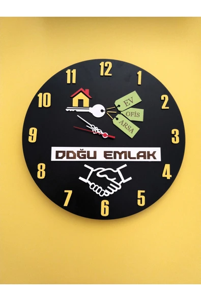 emlek firmaları için Modern Duvar Saati Şık Ve Kalite Bir Arada No:1077 ürün görseli 1