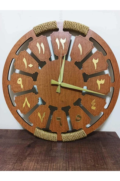 Dekoratif Dümen 4 Halatlı Saat 50 cm ürün görseli 1