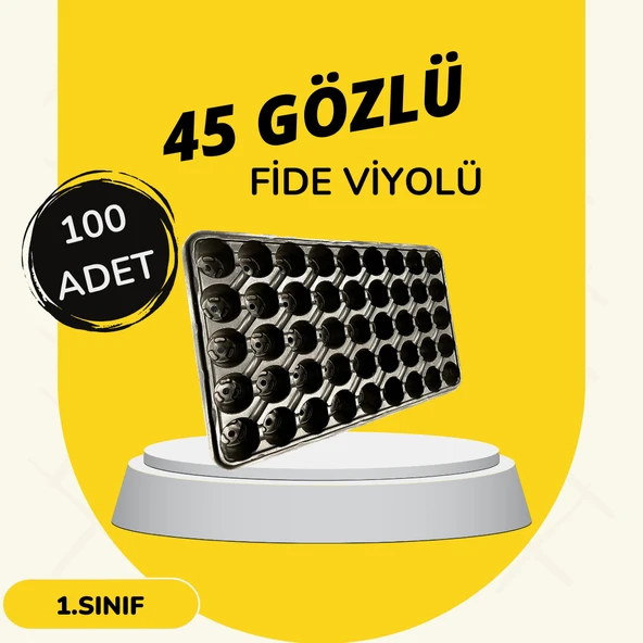 Fidelik Viyol  Adet Seçiniz 45 Göz Fide Viyolü Fide Altlığı Tohum Yetiştirme Kabı ürün görseli 1