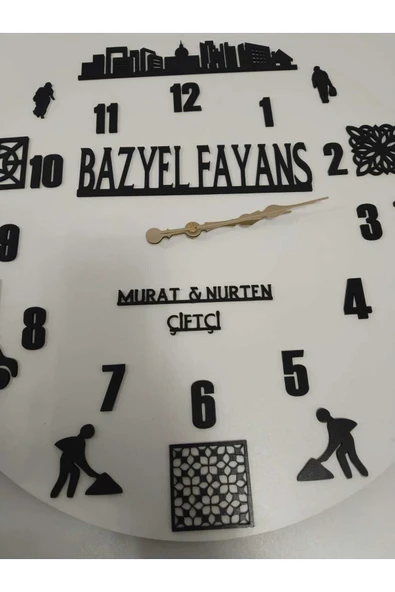 İnşaat Firması/İnşaat Malzemeleri satan firmalara Özel Duvar Saati Kişiye Özel ürün görseli 1