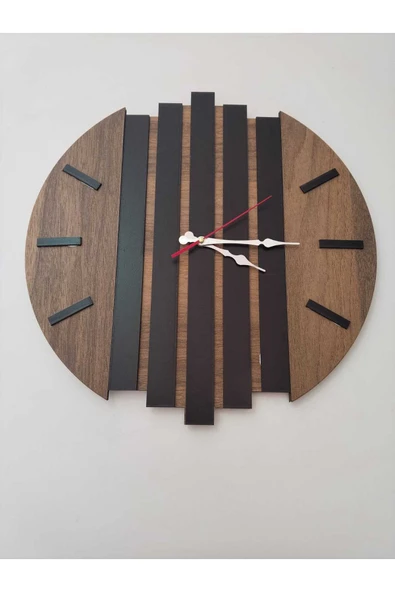 Modern ahşap Duvar saati - Resim 5