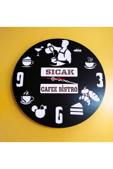 kafe ve restronlar için Modern Duvar Saati Şık Ve Kalite Bir Arada No:10108 ürün görseli 1