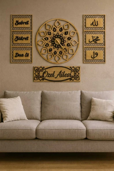 salonlar için duvar saati kişiye özel tasarım ve şık no 76 ürün görseli 1