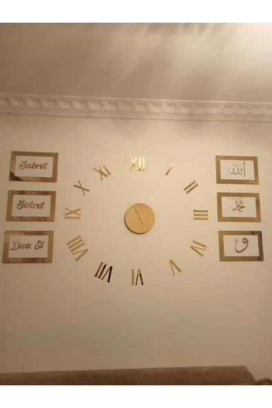 Salon Saat Seti Altın & Gümüş  Çok Şık (Göz Alıcı) ürün görseli 1