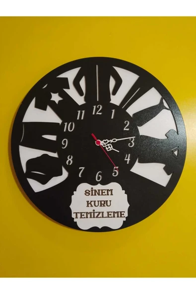 Tekstil için özel üretilmiş kişiye özel Duvar saati ürün görseli 1