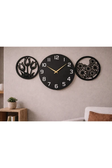 Duvar saati salon ve odalar için tasarlanmış şık ve modern no 1009 ürün görseli 1