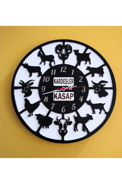kasap ve et ürünleri firmaları için Modern Duvar Saati Şık Ve Kalite Bir Arada No:1071 ürün görseli 1