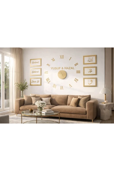 Salon için çok şık ve tasarım duvar saati no 32 ürün görseli 1