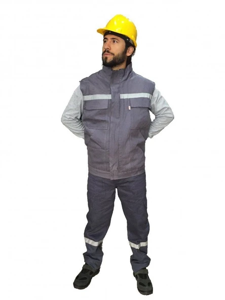 İş Elbisesi Yelek Pantolon Takım 7/7 Gabardin Kumaş ürün görseli 1