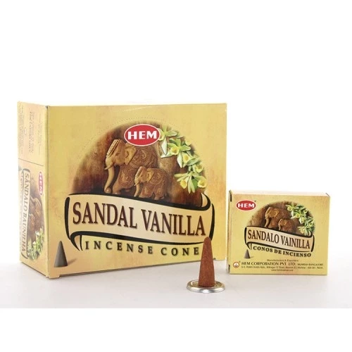 Sandal Vanilla Aromalı Konik Tütsü ürün görseli 1