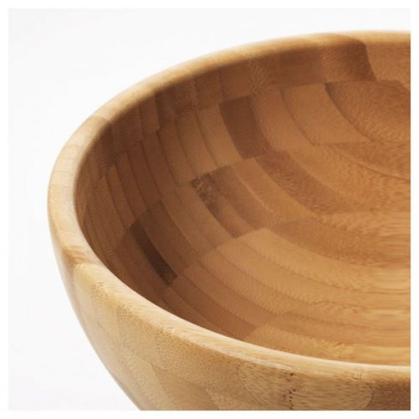Bambu Servis Kasesi Ölçü 20 Cm IKEA Bambu Kase-Adet - Resim 3