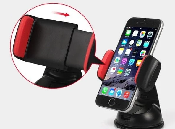 Araç İçi Torpido ve Cam Vakumlu Kısa Boy Telefon Tutucu ürün görseli 1