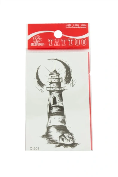 Deniz Feneri Tattoo Dövme Sticker ürün görseli 1