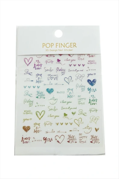 Kalp Yazılı Tattoo Dövme Sticker ürün görseli 1