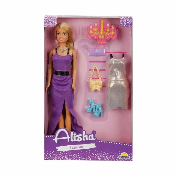 3393 SUN-RST-SIS Minik Alisha Yedek Kıyafetli Bebek Set 29 cm - ürün görseli 1