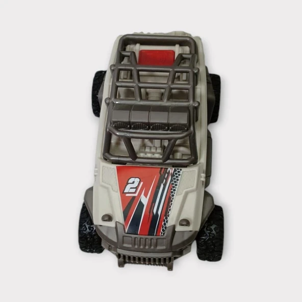 Maxx Wheels Sesli ve Işıklı Arazi Aracı  - 666-18PA - Gri - 1 ADET ürün görseli 1