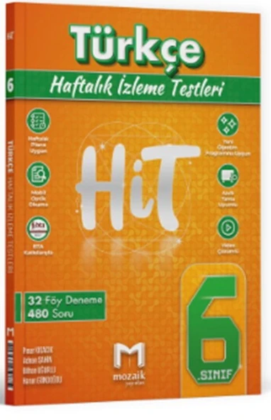 6. Sınıf Türkçe HİT 32 Deneme Mozaik Yayınları ürün görseli 1