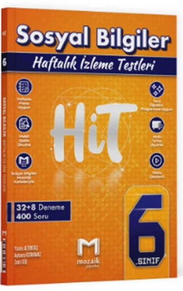 6. Sınıf Sosyal Bilgiler HİT 32 Deneme Mozaik Yayınları ürün görseli 1