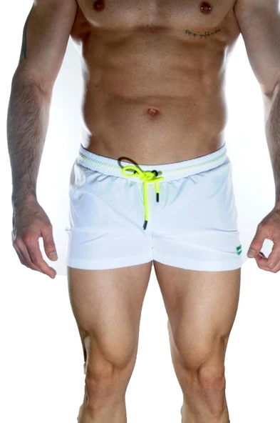 Erkek Beyaz Mini Mayo Short ürün görseli 1